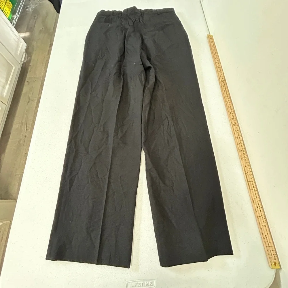Cellini Linea Uomo Mens Black 3 Button Blazer Pleated Pants Suit Made in Romania